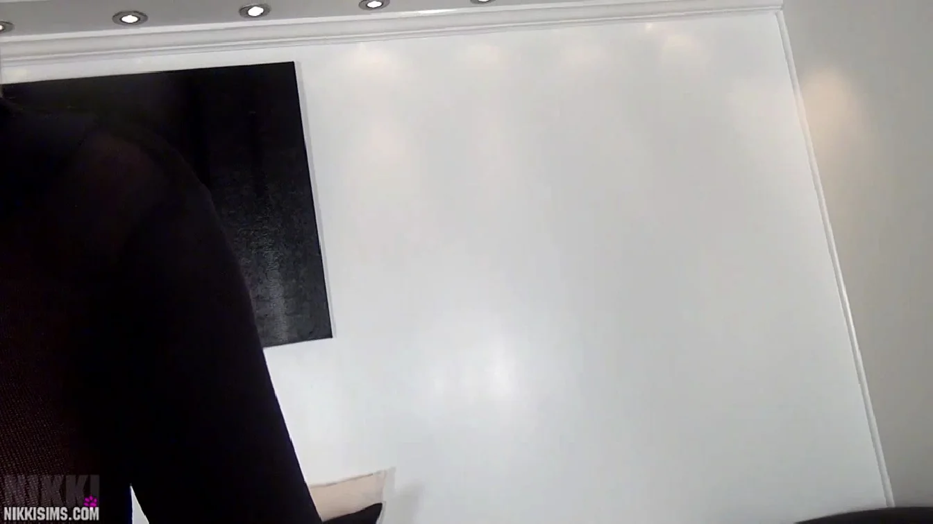 NikkiSims Bouncing In Black Sheer XXX
